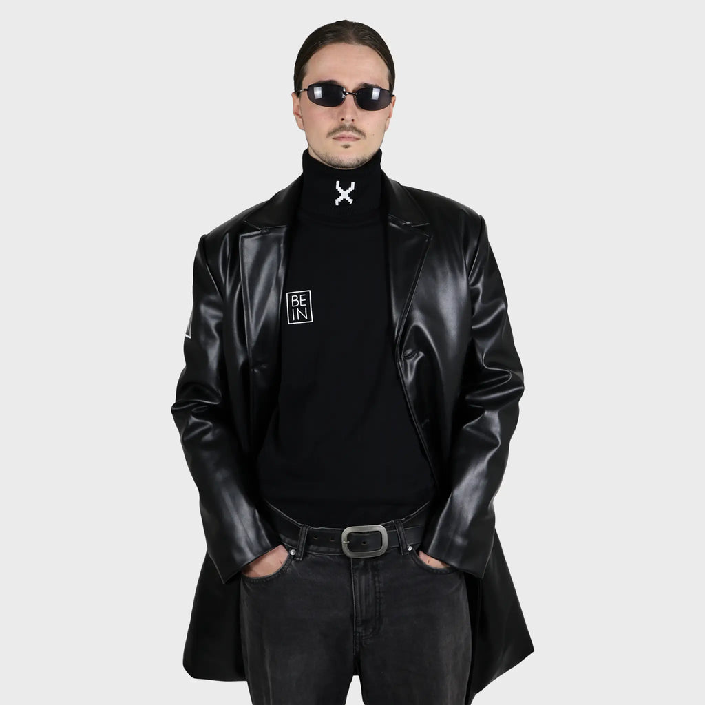 Black Techno Coat